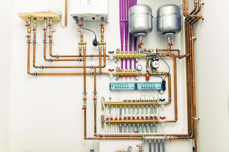 boiler wiring and boiler in picture