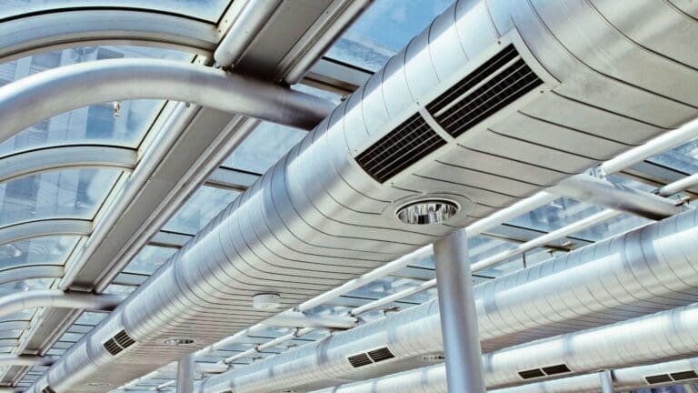 hvac system's indoor duct system.