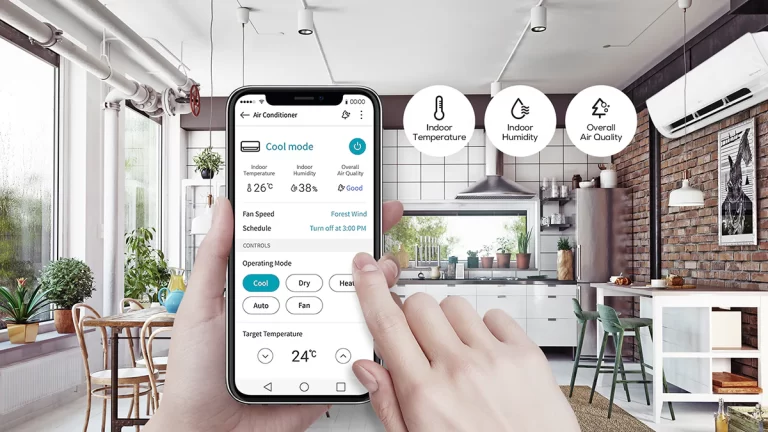 testing indoor air quality with air quality testing device