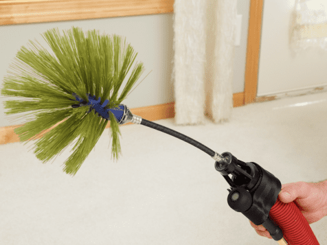 Rotobrush video inspection camera attached to hose - Copy