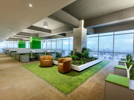 fresh office indoor environment.